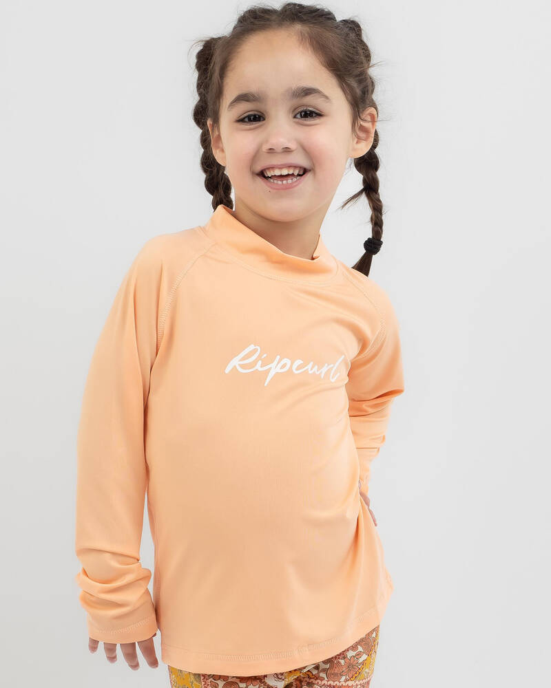 Rip Curl Toddlers' Long Sleeve Script Rash Vest for Womens