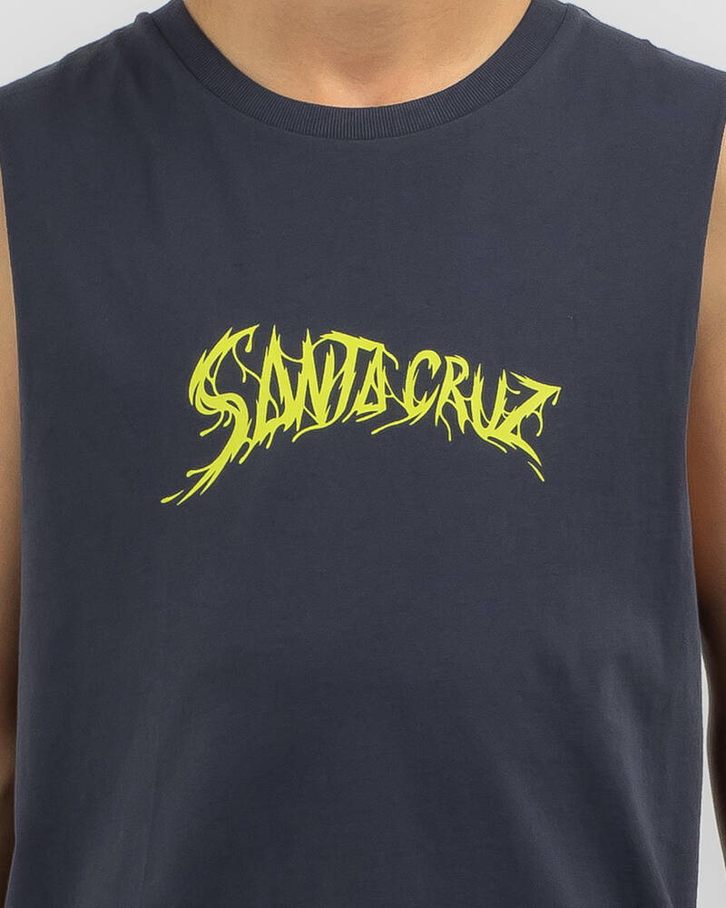 Santa Cruz Boys' Bone Slasher Muscle Tank for Mens