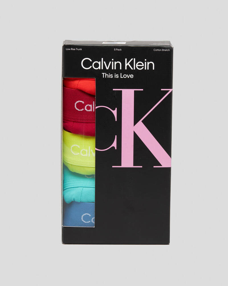 Calvin Klein Pride Low Rise Trunk 5 Pack for Mens
