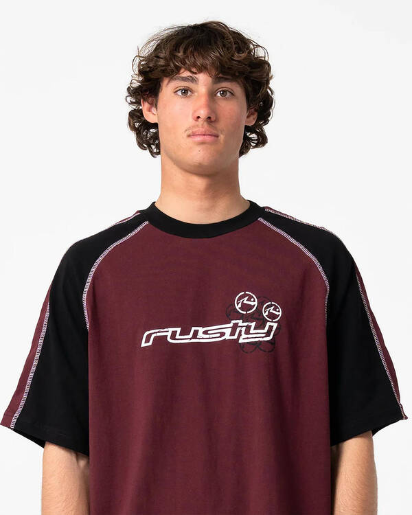 Rusty Omac Short Sleeve Tee for Mens