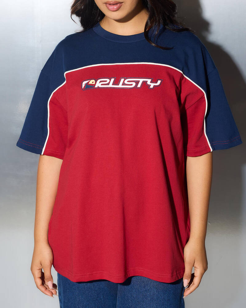 Rusty Archived OPS Oversized T-Shirt for Womens