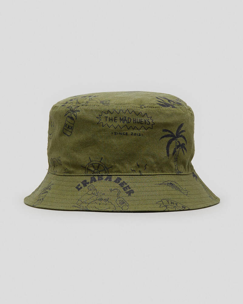 The Mad Hueys Let Us Live Reversible Bucket Hat for Mens