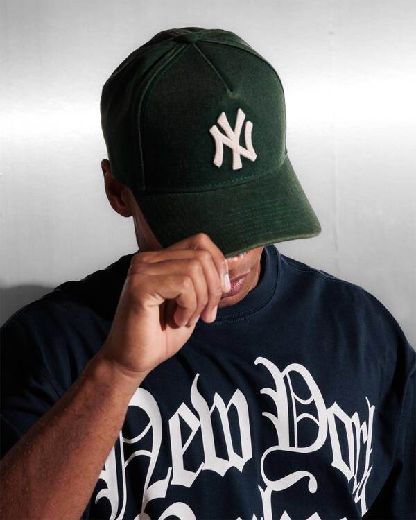 New York Yankees 9Forty A-Frame Seasonal Washed Canvas Cap