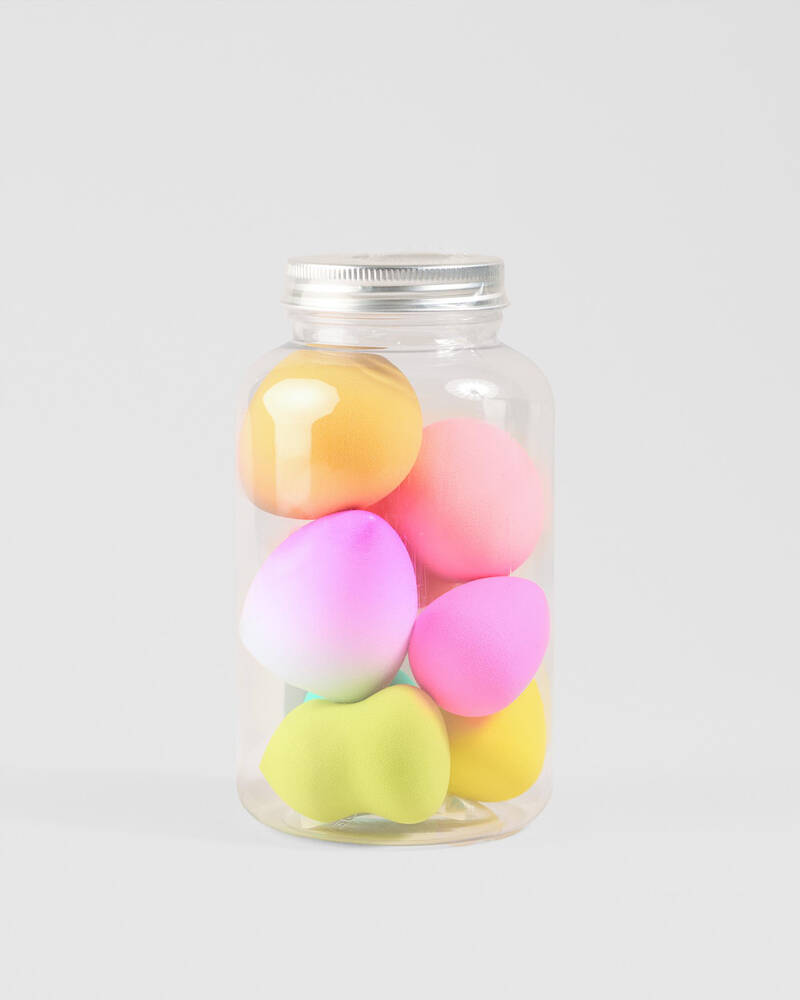 BYS Neon Beauty Blenders 7pc in Jar for Womens