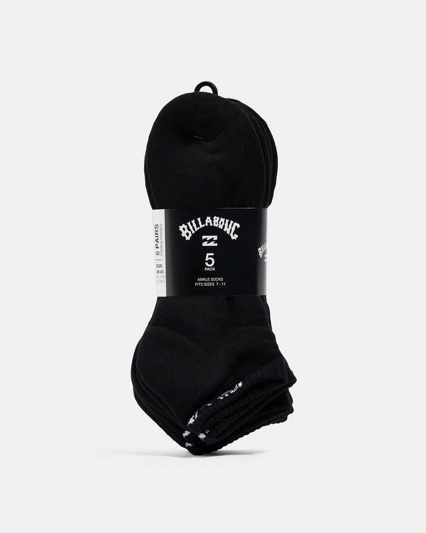 Billabong Ankle Socks 5 Pack for Mens