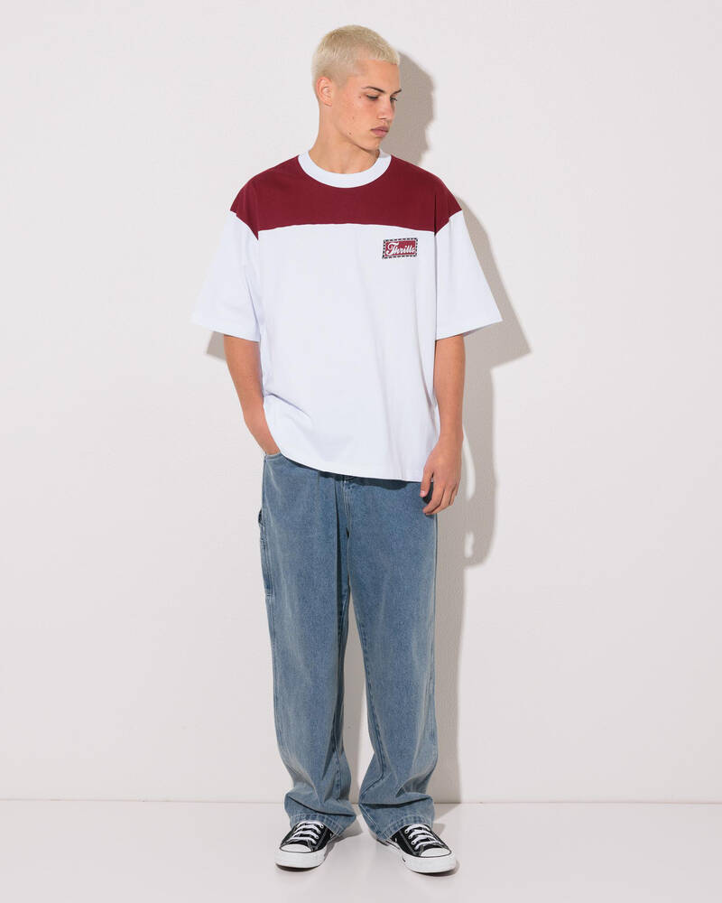 Thrills Make Em Tough Oversize Box Crop Panel Tee for Mens