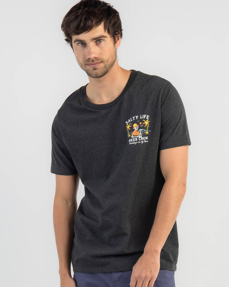 Salty Life Beer Me T-Shirt for Mens