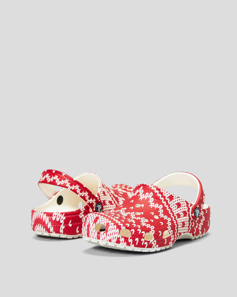 Crocs Classic Holiday Sweater Clogs for Unisex