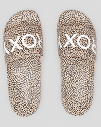 Roxy Slippy Printed Slide Sandals for Womens image number null