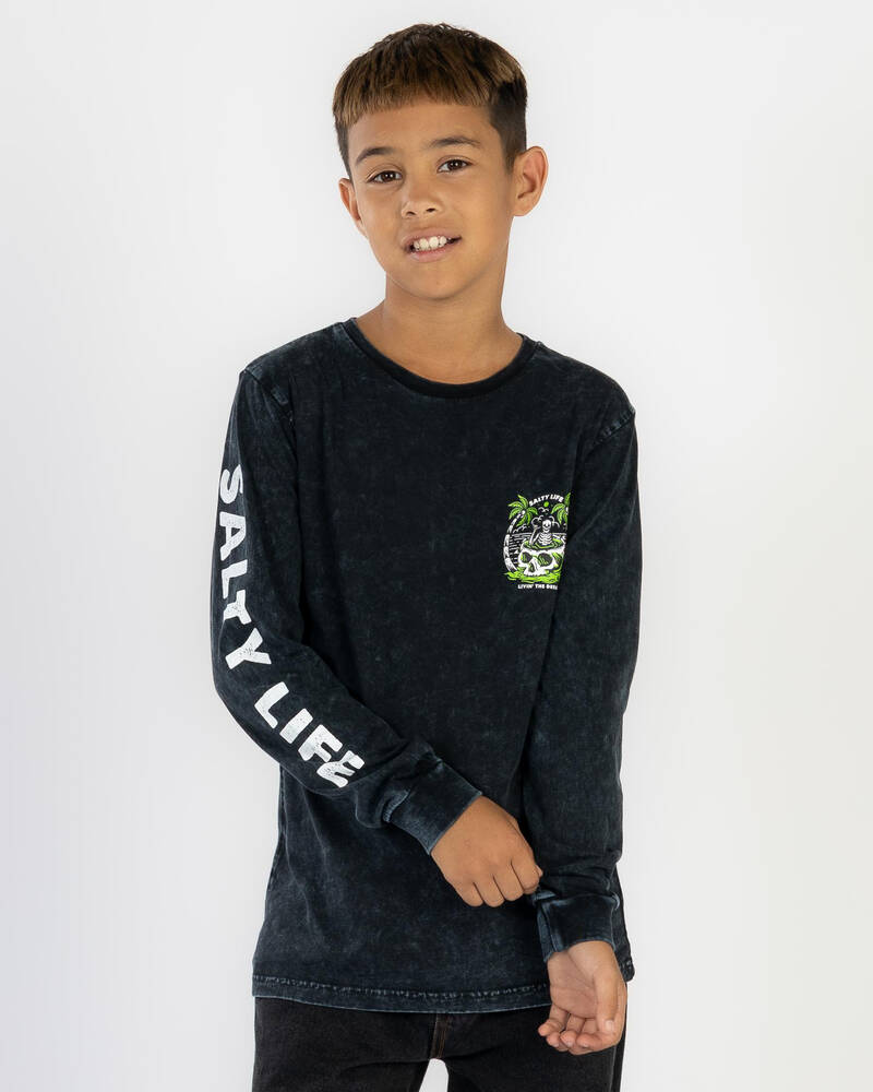 Salty Life Boys' Shaka And Relax Long Sleeve T-Shirt for Mens