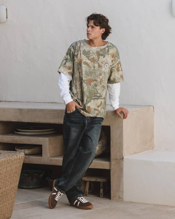 Skylark Fragment Layered Long Sleeve T-Shirt for Mens