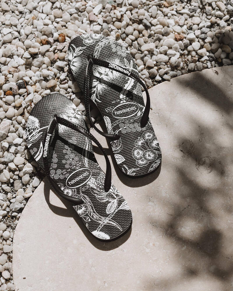 Havaianas Slim B&W Native Thongs for Womens