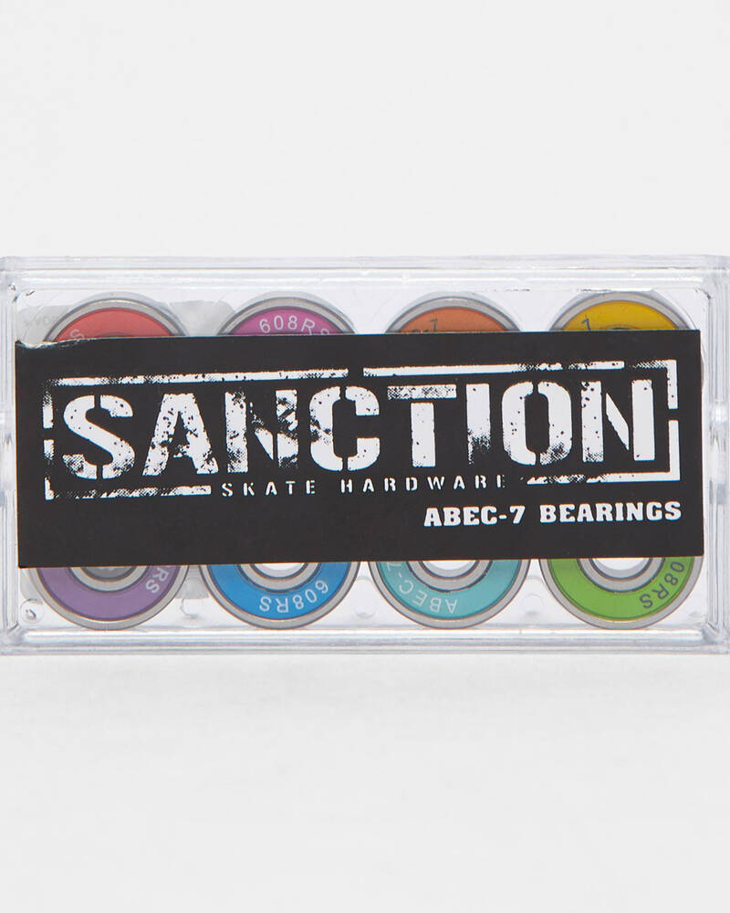 Sanction Rainbow ABEC 7 Skateboard Bearing Pack for Unisex