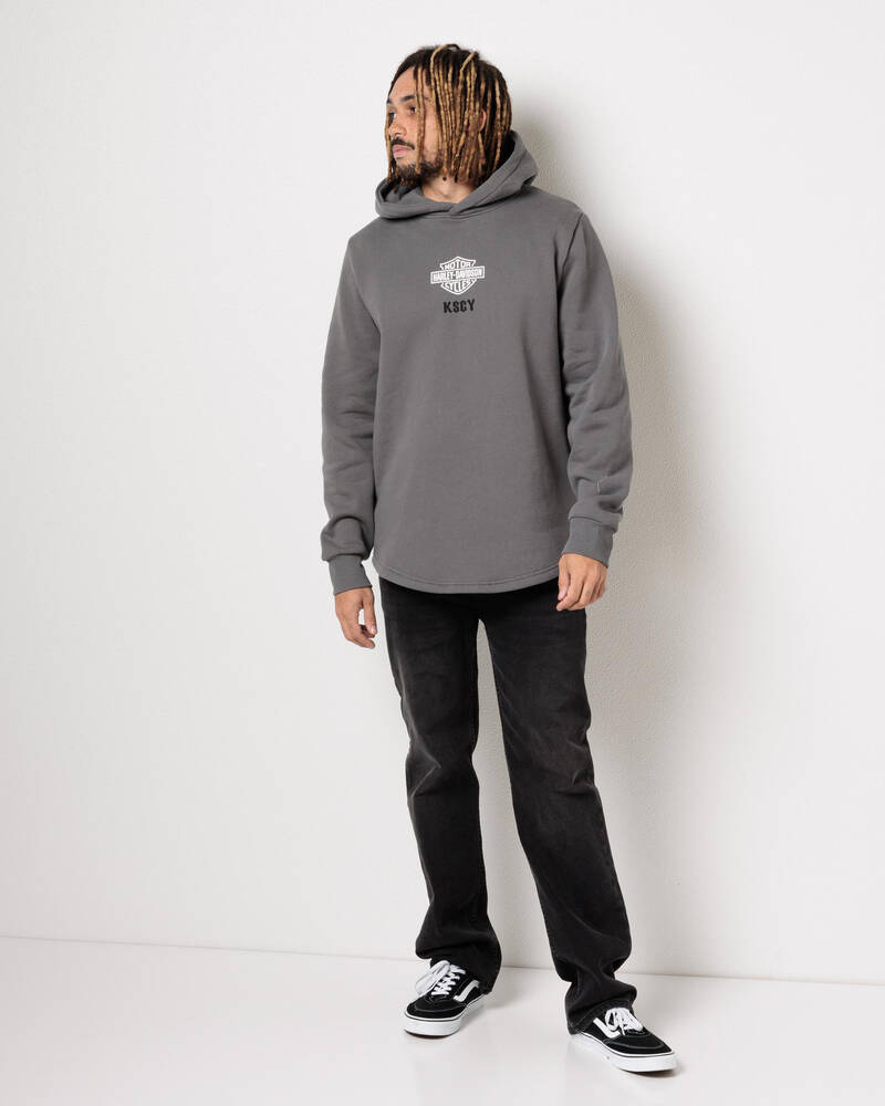 Kiss Chacey Hog Duel Curved Hoodie x Harley Davidson for Mens