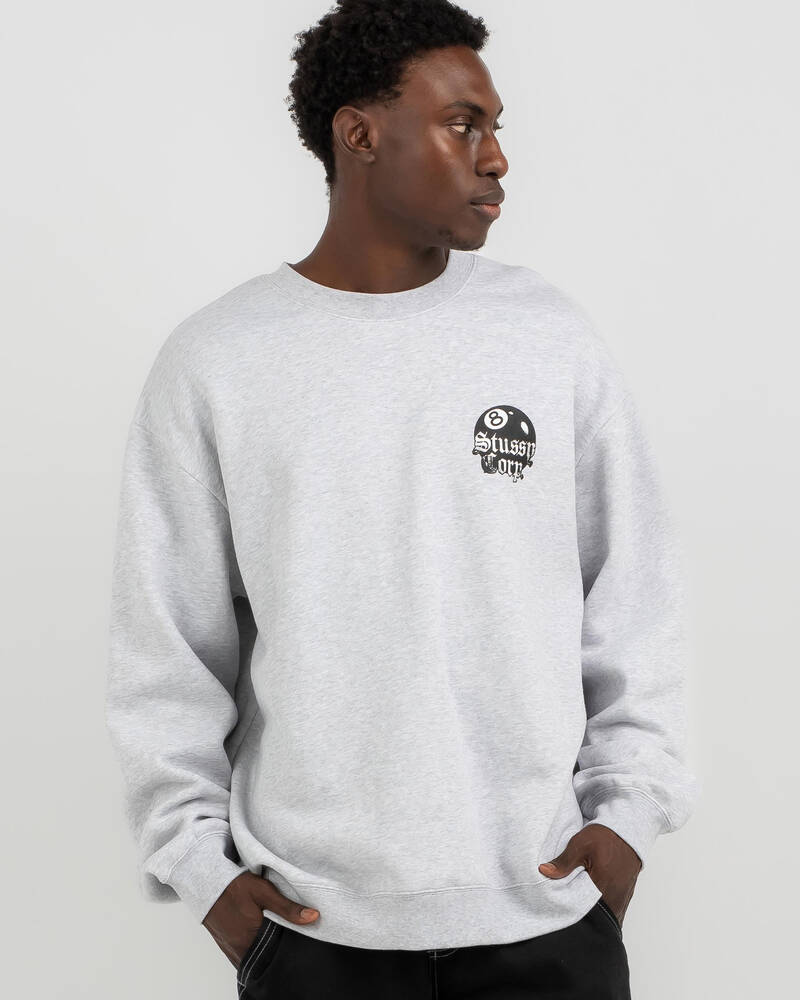 Stussy 8 Ball Corp Crew Sweatshirt for Mens