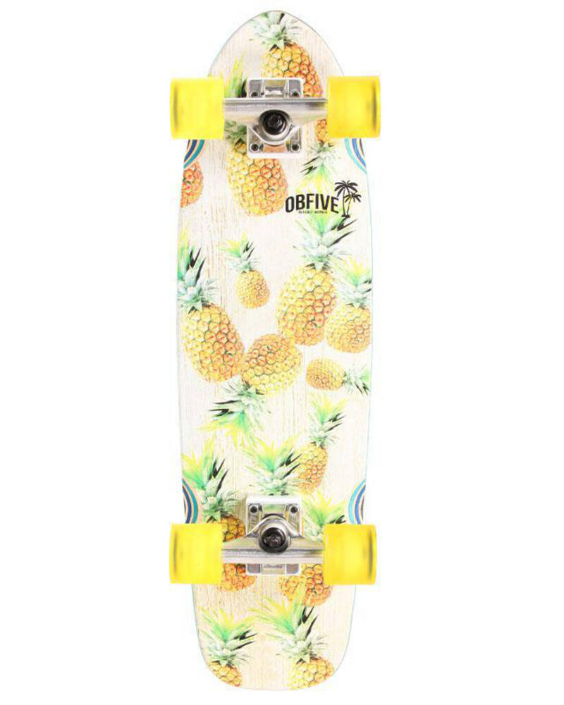 OBfive Pineapple Vibes 28" Cruiser Skateboard for Unisex