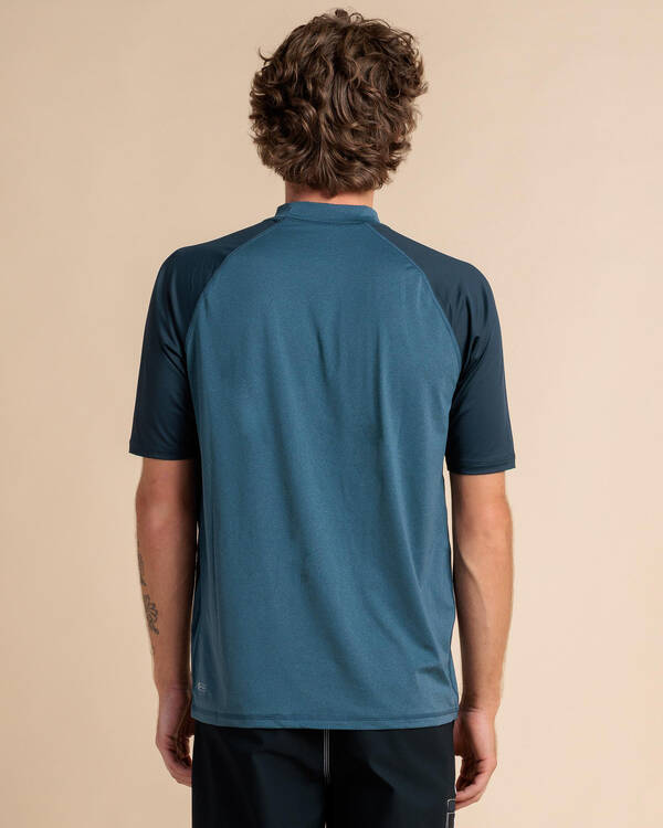 Rip Curl Shock Short Sleeve Rash Vest for Mens