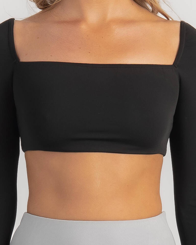 Ava And Ever Emily Long Sleeve Ultra Crop Top for Womens