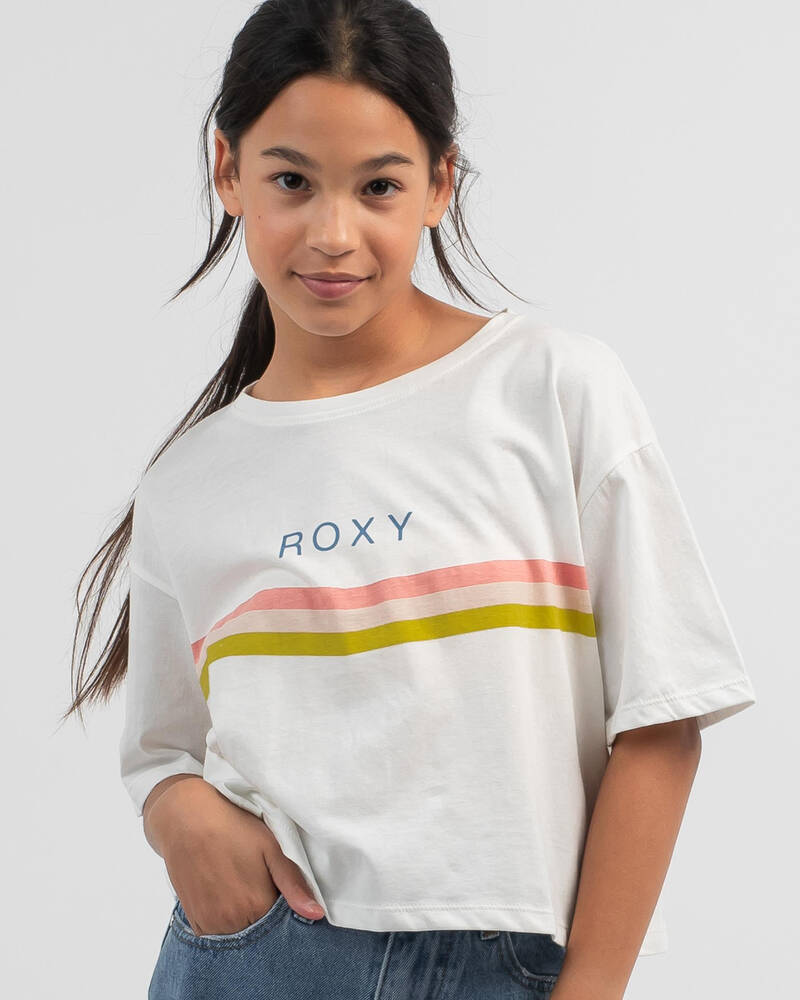 Roxy Girls' Dooo It T-Shirt In Snow White - Fast Shipping & Easy ...