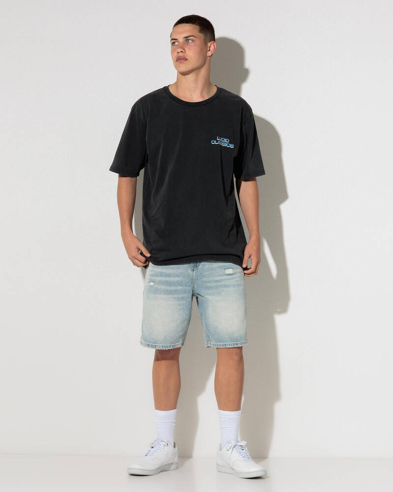 Lucid Rinse Denim Walk Shorts for Mens