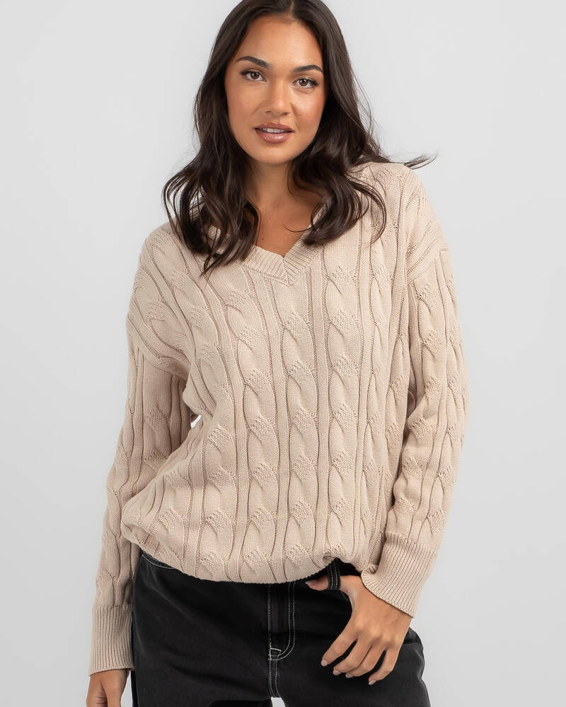 Ava And Ever Cambridge V Neck Knit Jumper for Womens