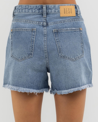 DESU Reign Mid Denim Shorts for Womens image number null