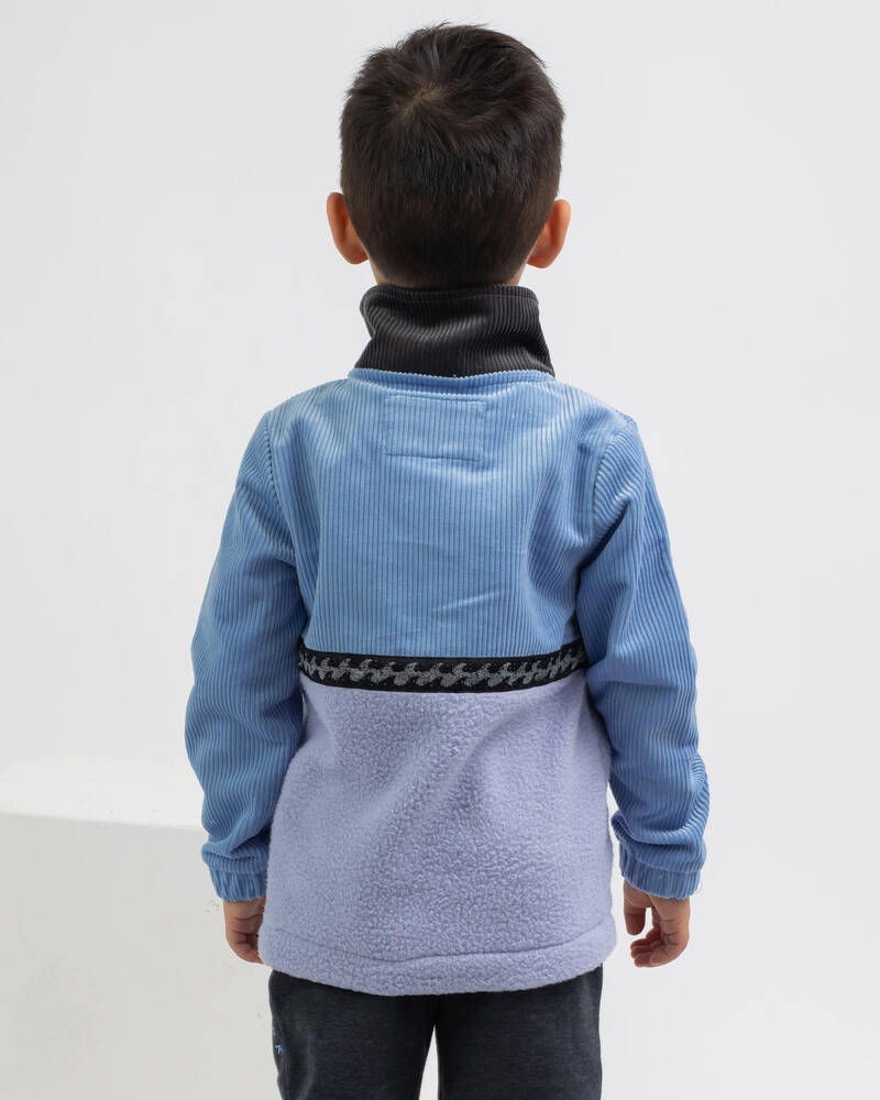 Billabong Toddlers' Space Cow Quarter Zip Sweatshirt for Mens