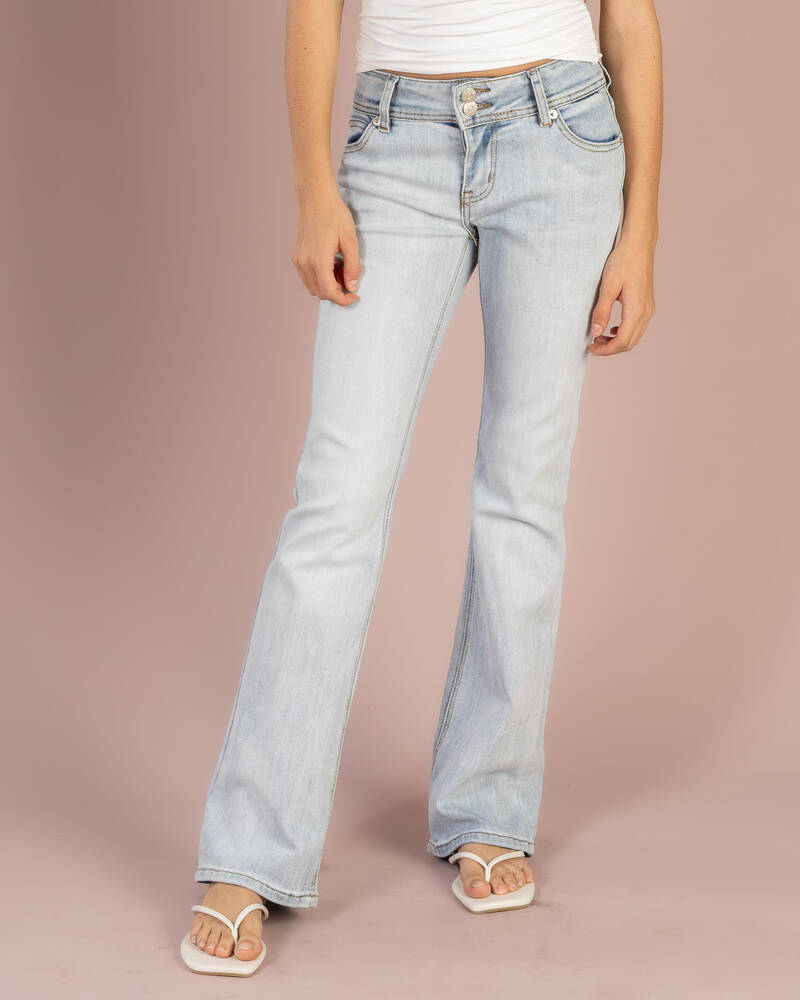 DESU Girls' Jawbreaker Bootleg Jeans for Womens