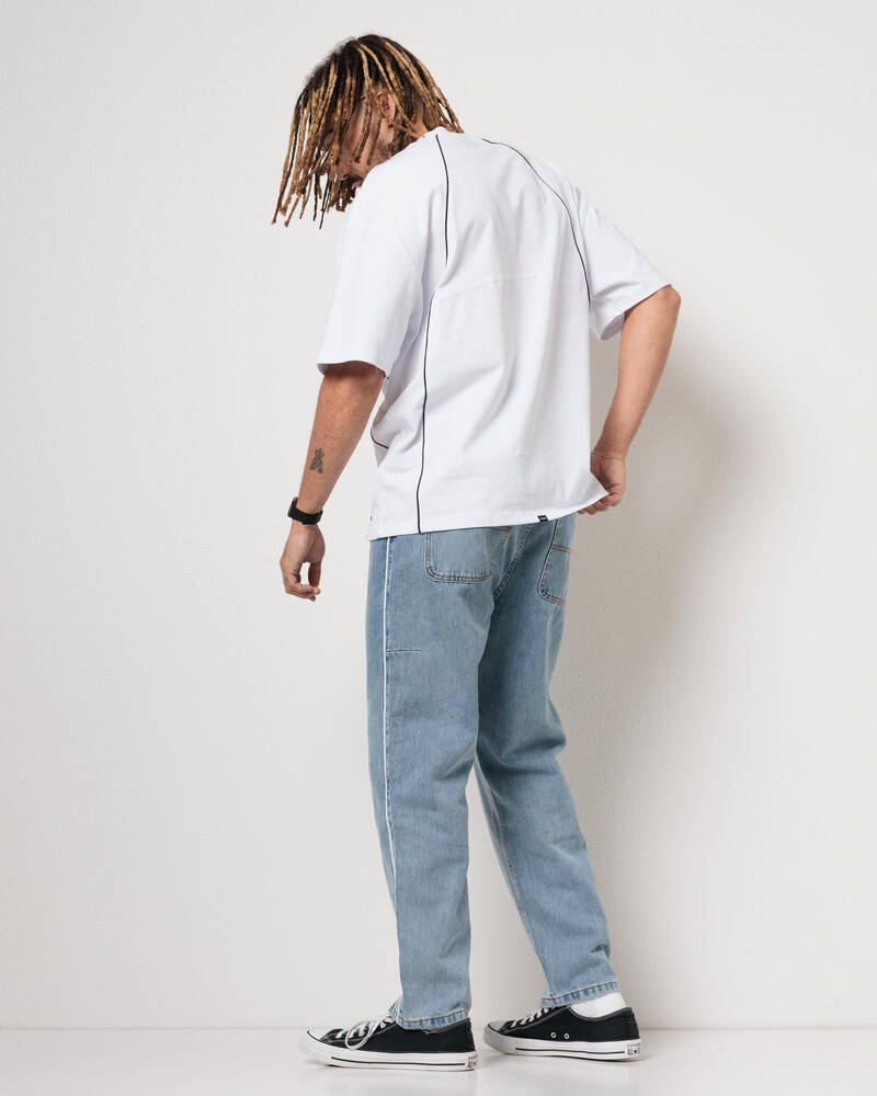 Thrills Heavy Voltage Slacker Relaxed Denim Jeans for Mens