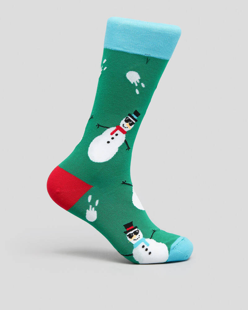 FOOT-IES Snowmen Socks for Mens