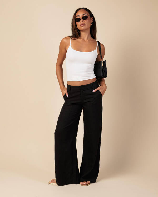 Mooloola Basic Fine Rib Cami Top for Womens