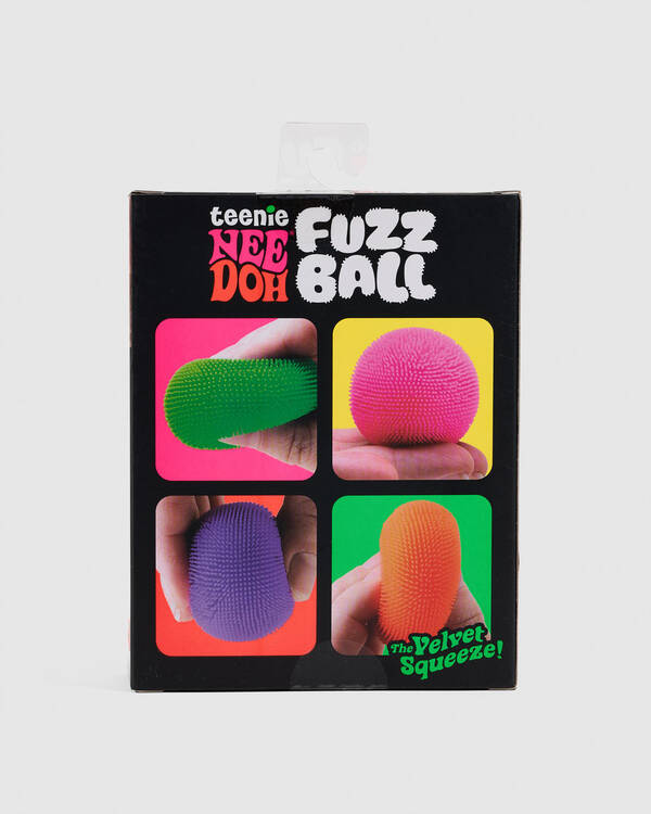 Schylling NeeDoh Fuzz Ball Teenie 4 Pack Squishy Fidget Toy for Unisex