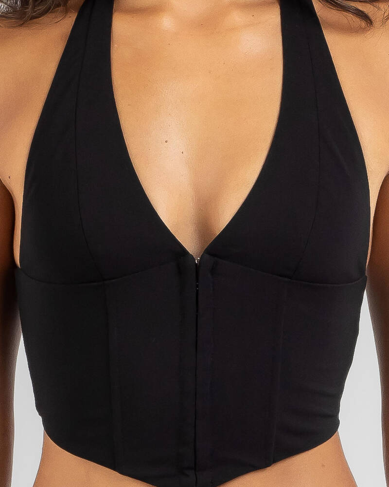 Ava And Ever Minx Corset Halter Top for Womens