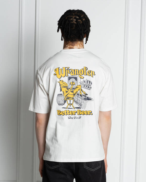 Wrangler Better Beer Load Off Slacker T-Shirt for Mens