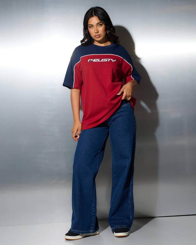Rusty Archived OPS Oversized T-Shirt for Womens