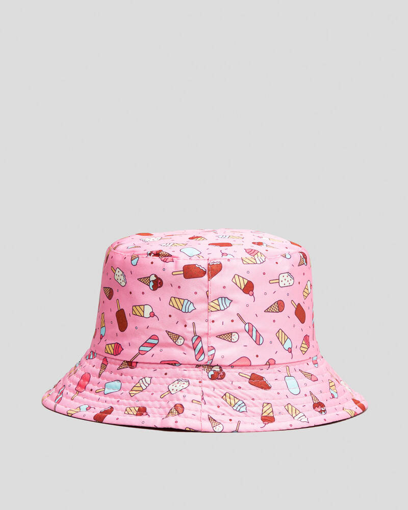 Mooloola Toddlers' Ice Cream Reversible Bucket Hat for Womens