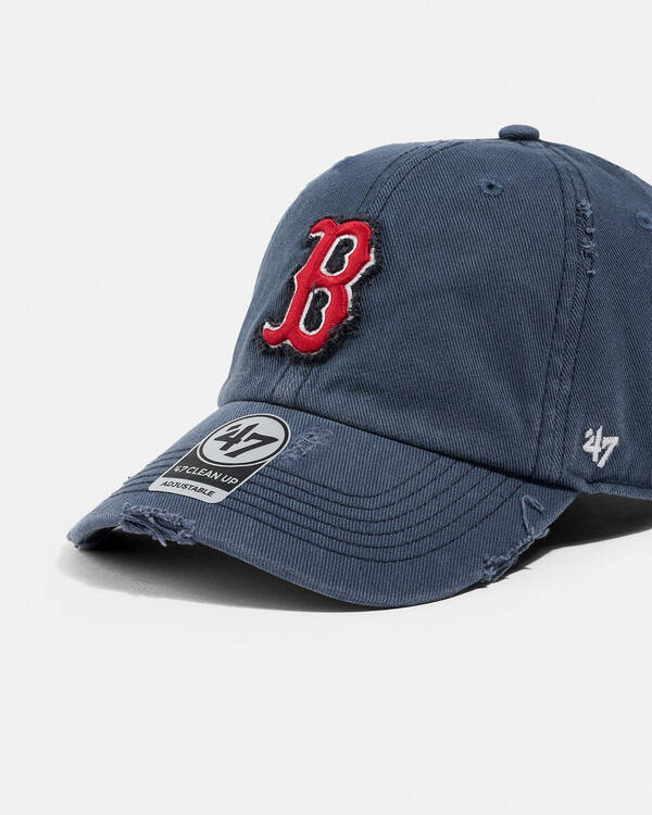 Forty Seven Boston Red Sox Well Worn Clean Up Cap for Mens