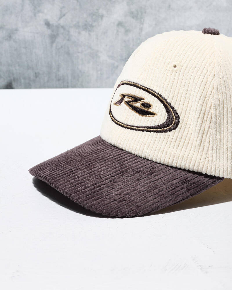 Rusty Orbit Cord Six Panel Cap for Mens