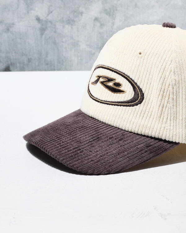 Rusty Orbit Cord Six Panel Cap for Mens