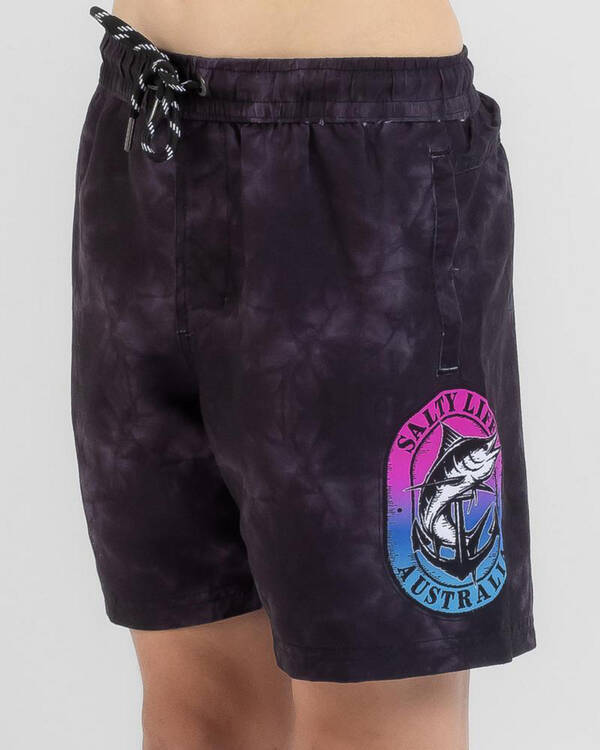 Salty Life Boys' Obstruct Elastic Waist Shorts for Mens