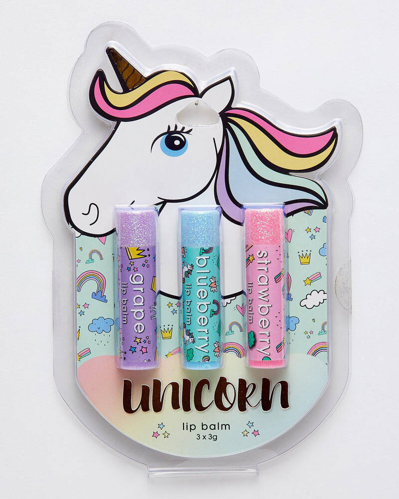 Mooloola Unicorn Lip Balm Pack for Womens