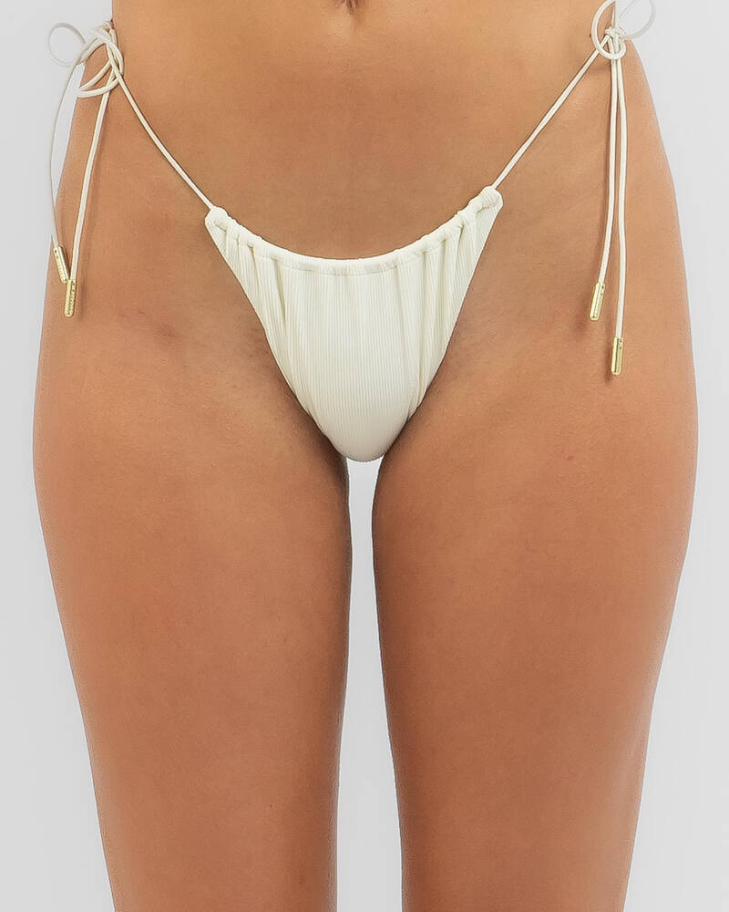 Topanga Crystal Rib Tie Itsy Bikini Bottom for Womens