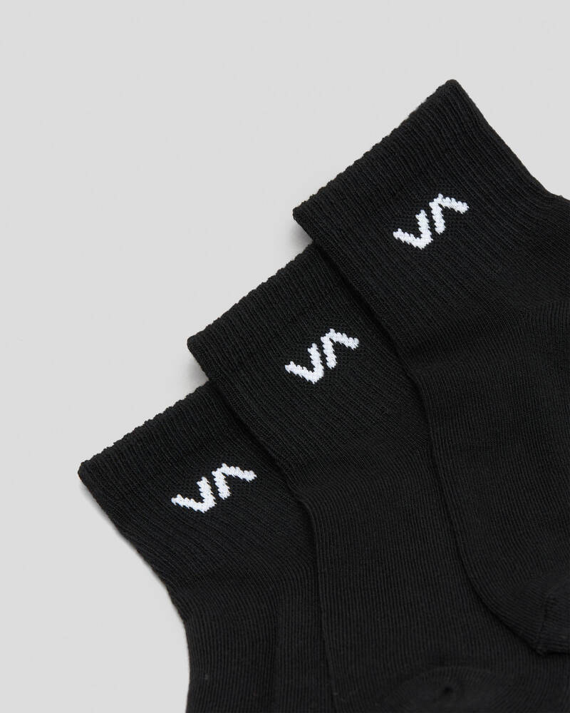 RVCA Womens VA Mini Crew Sock Pack for Womens