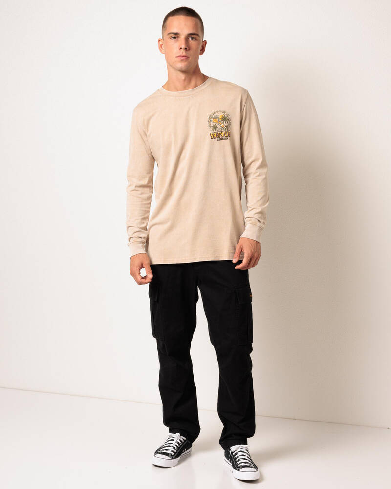 Salty Life Pour Choices Long Sleeve T-Shirt for Mens