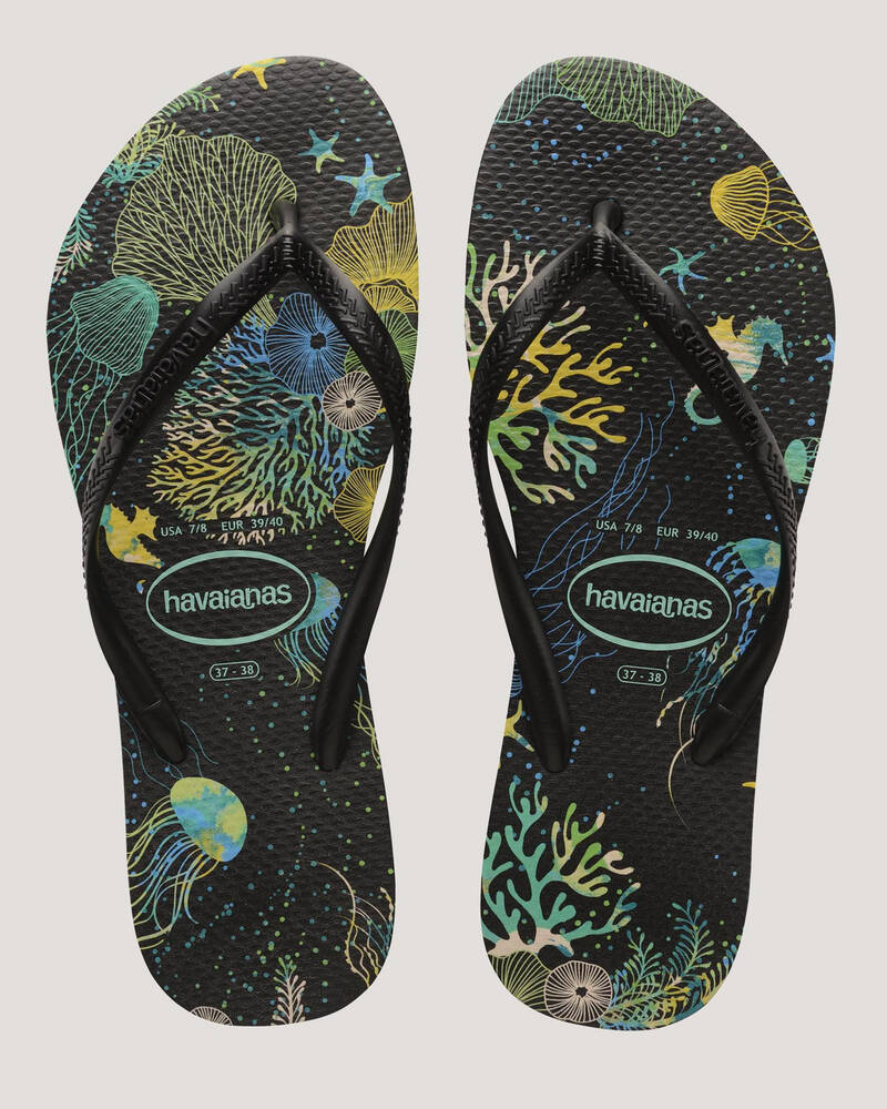 Havaianas Slim Print Mermaid Thongs for Womens