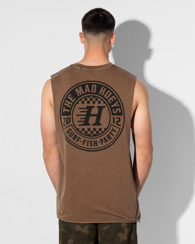 The Mad Hueys Checker Hueys Muscle Tank for Mens