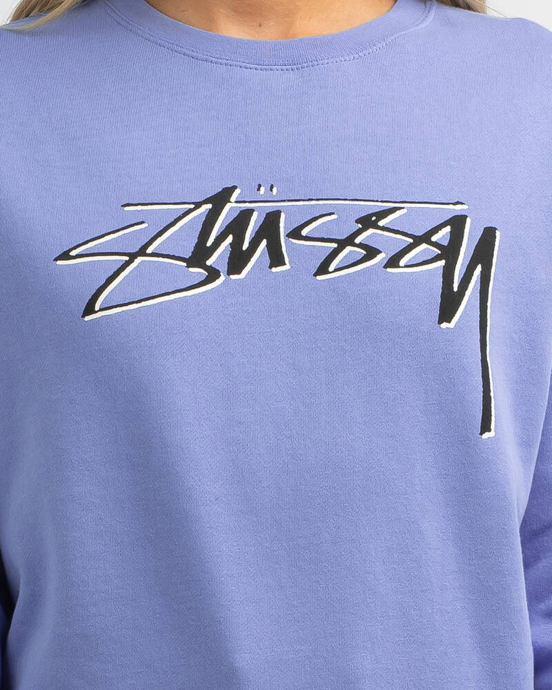 Stussy Shadow Script 90's Sweatshirt for Womens