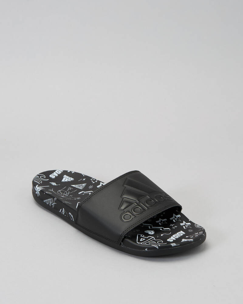 Adidas Womens Adilette Comfort Slide Sandals for Womens