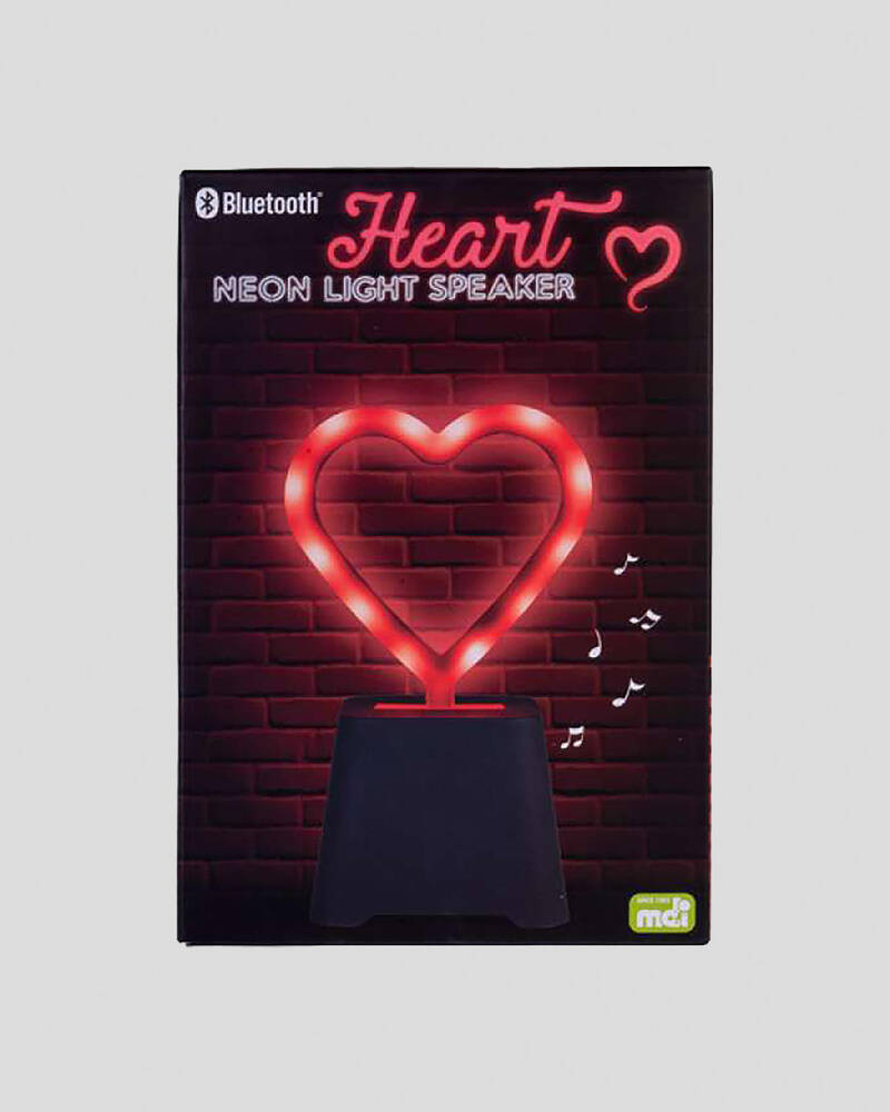 Get It Now Heart Neon Light Speaker for Unisex