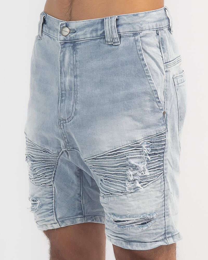 Nena & Pasadena Hellcat Denim Shorts for Mens